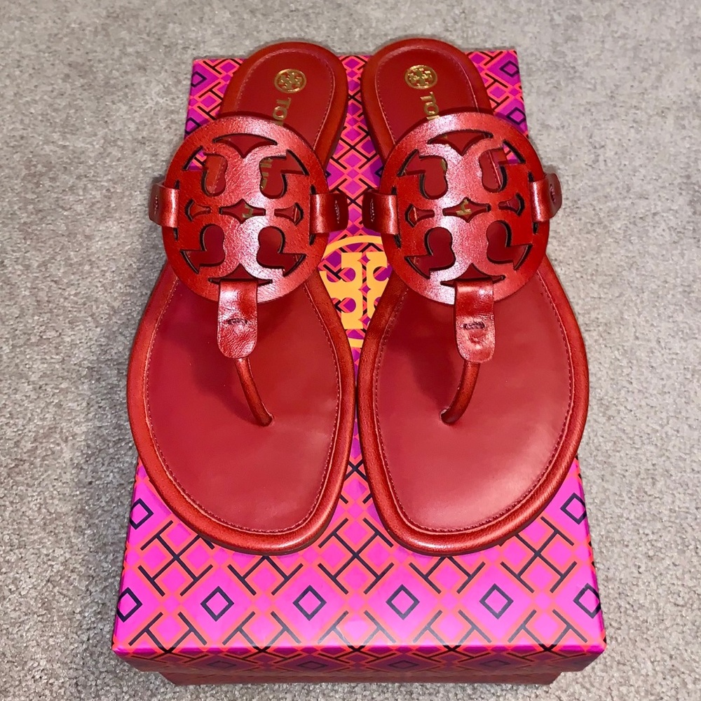 Tory Burch Miller Sandals in Poinsettia
